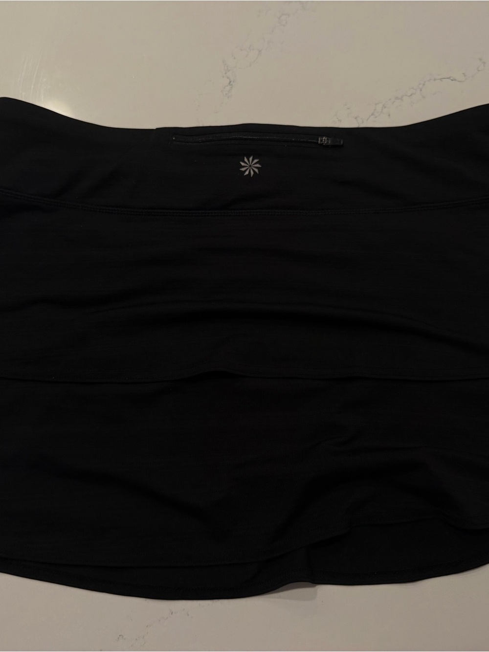 Athleta Black Tiered Mini Skirt - Picture 3 of 5